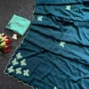 WMS Georgeete With Butterfly Handwork Saree Wholesale Supplie