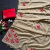 WMS Georgeete With Butterfly Handwork Saree Wholesale Supplie