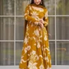 FFD Rayon Slub Anarkali Pent Dupatta Set Wholesale Supplier