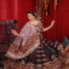 C585 194 Heavy Muslin Cotton With Mirror Work Navratri Lehenga Choli Wholesale