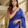 WMS Embroidery With Meena work Saree Wholesale Supplier