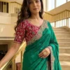 WMS Embroidery With Meena work Saree Wholesale Supplier