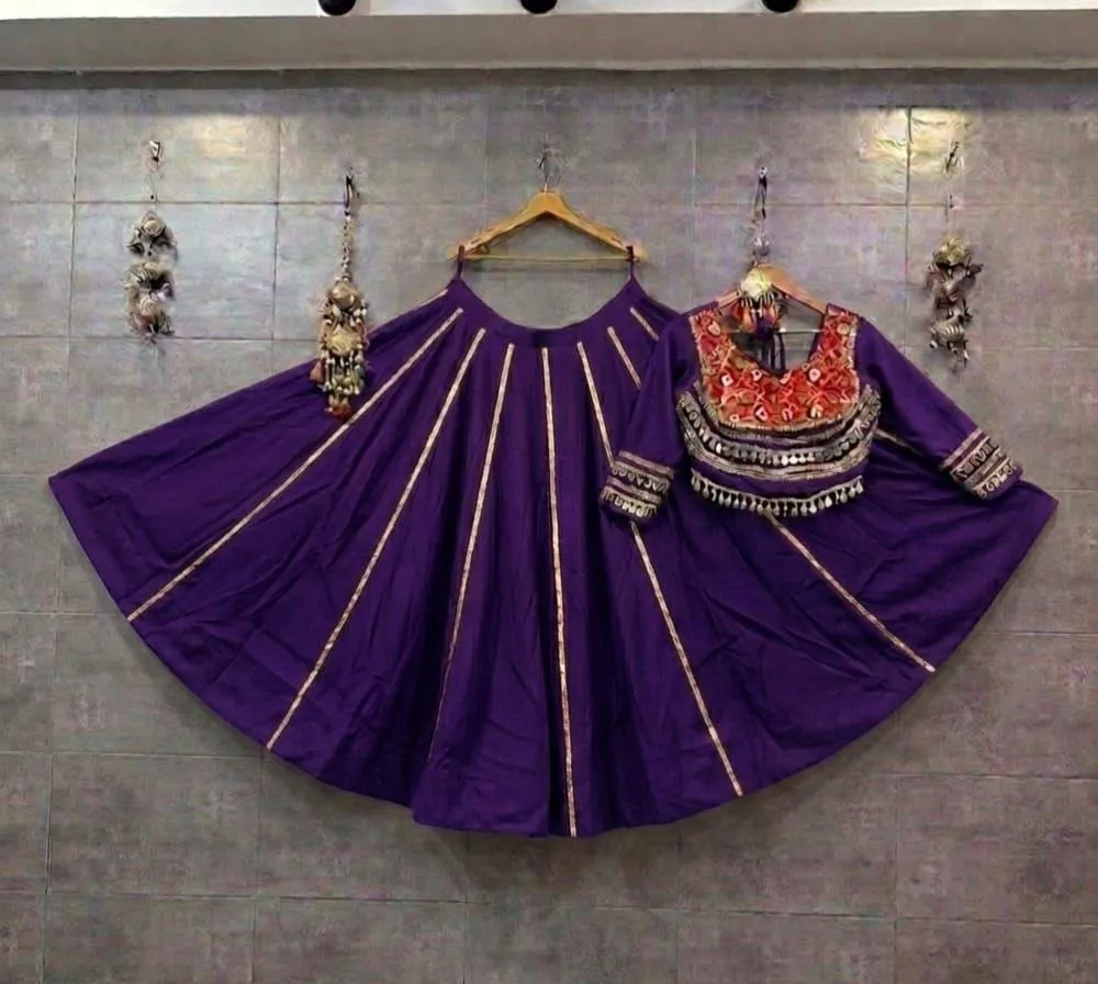 Launching Juhi Pure roman silk mirror with ghamti work Heavy Kali pattern Navratri Chaniya Choli Wholesale 2026