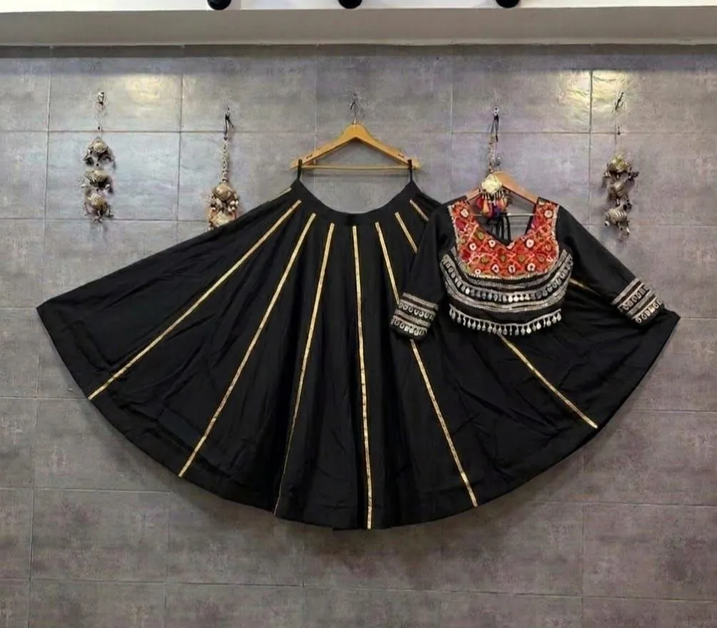 Launching Juhi Pure roman silk mirror with ghamti work Heavy Kali pattern Navratri Chaniya Choli Wholesale 2026