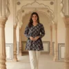 Launching Shiv 1043 V Neck Woman Black Rayon Fancy Top Wholesale 2026