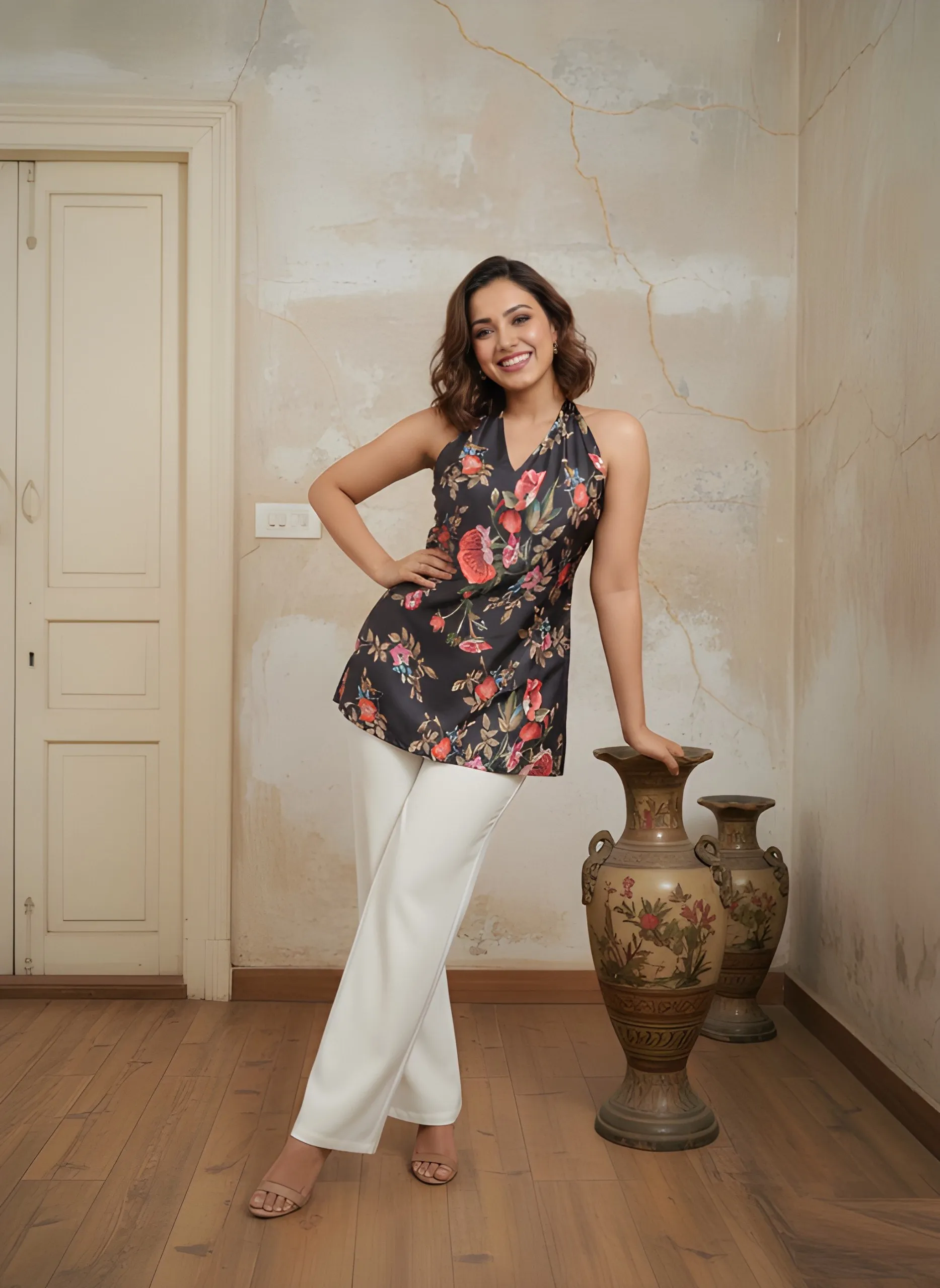Latest Shiv 1044 Heavy Crepe Fancy Short Top Wholesale 2026