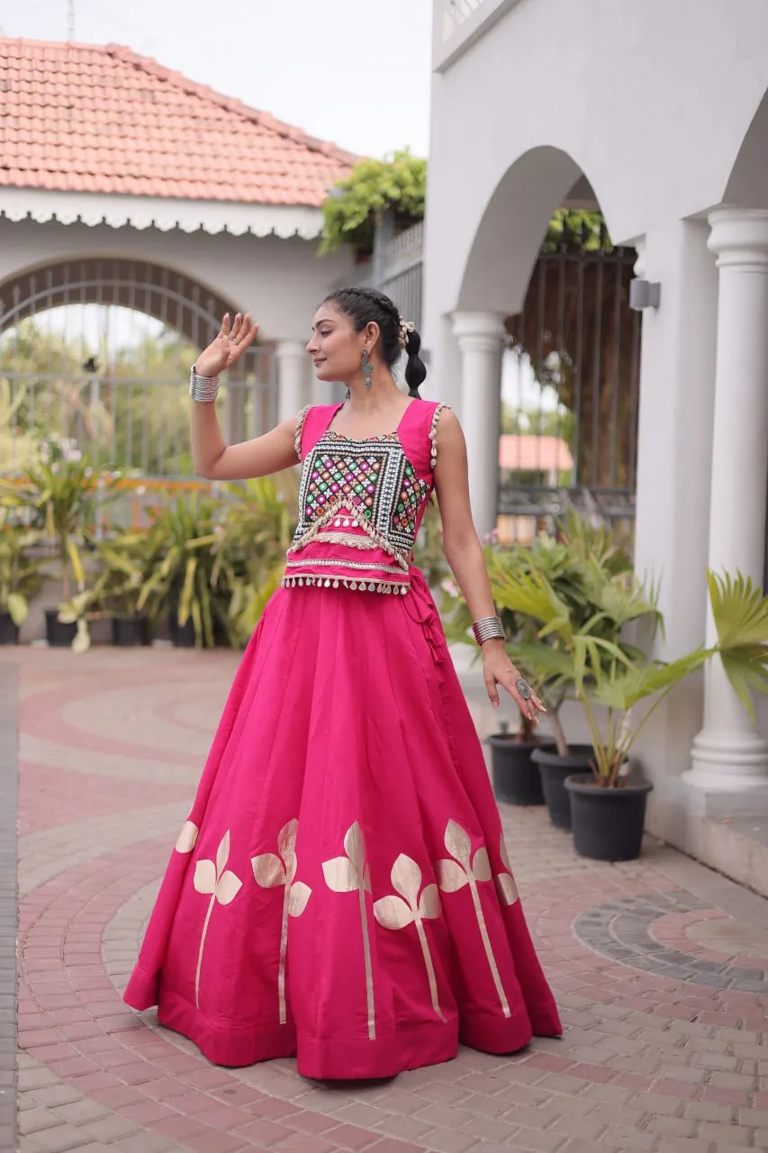 Latest Mohini 7174 Roman-Silk With Pan-Patti Gota work Navratri Traditional Lehenga Choli Wholesale 2026