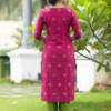 FFD Pink Kontina Suit Art Silk Kurti Pant Dupatta Set Wholesale