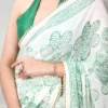 Stylish WMN 7407 Satin Silk with Pearl Lace Border Saree Wholesale 2026