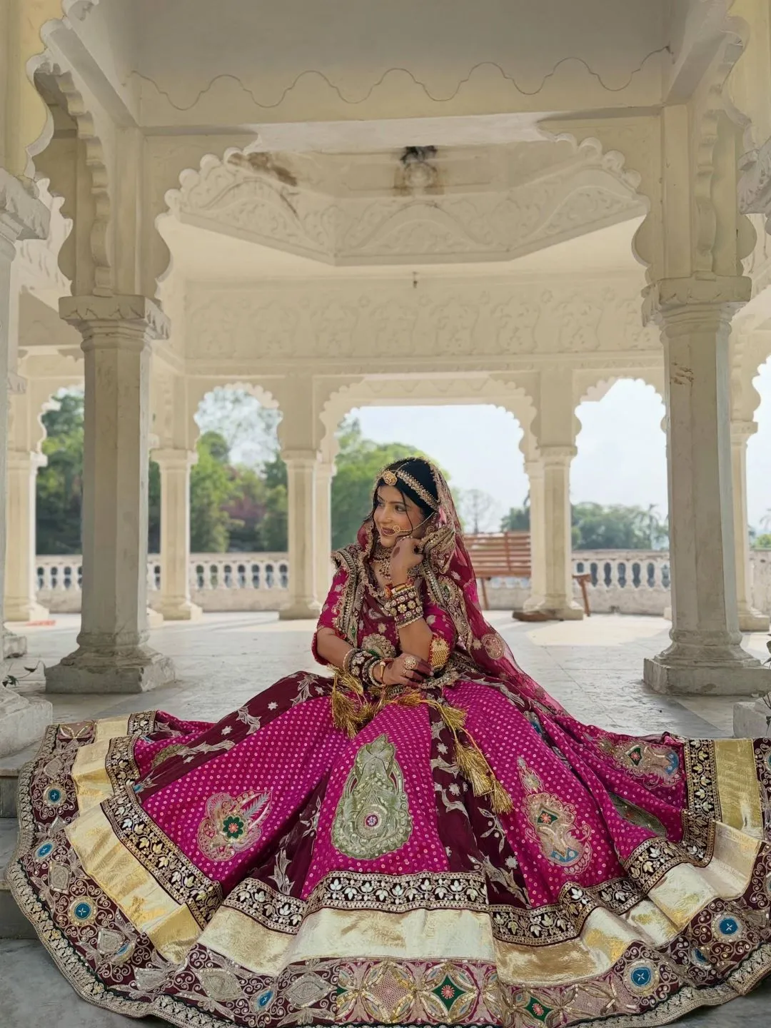 Buy C585 198 heavy Muslin cotton With Mirror Work Navratri Lehenga Choli Wholesale 2026