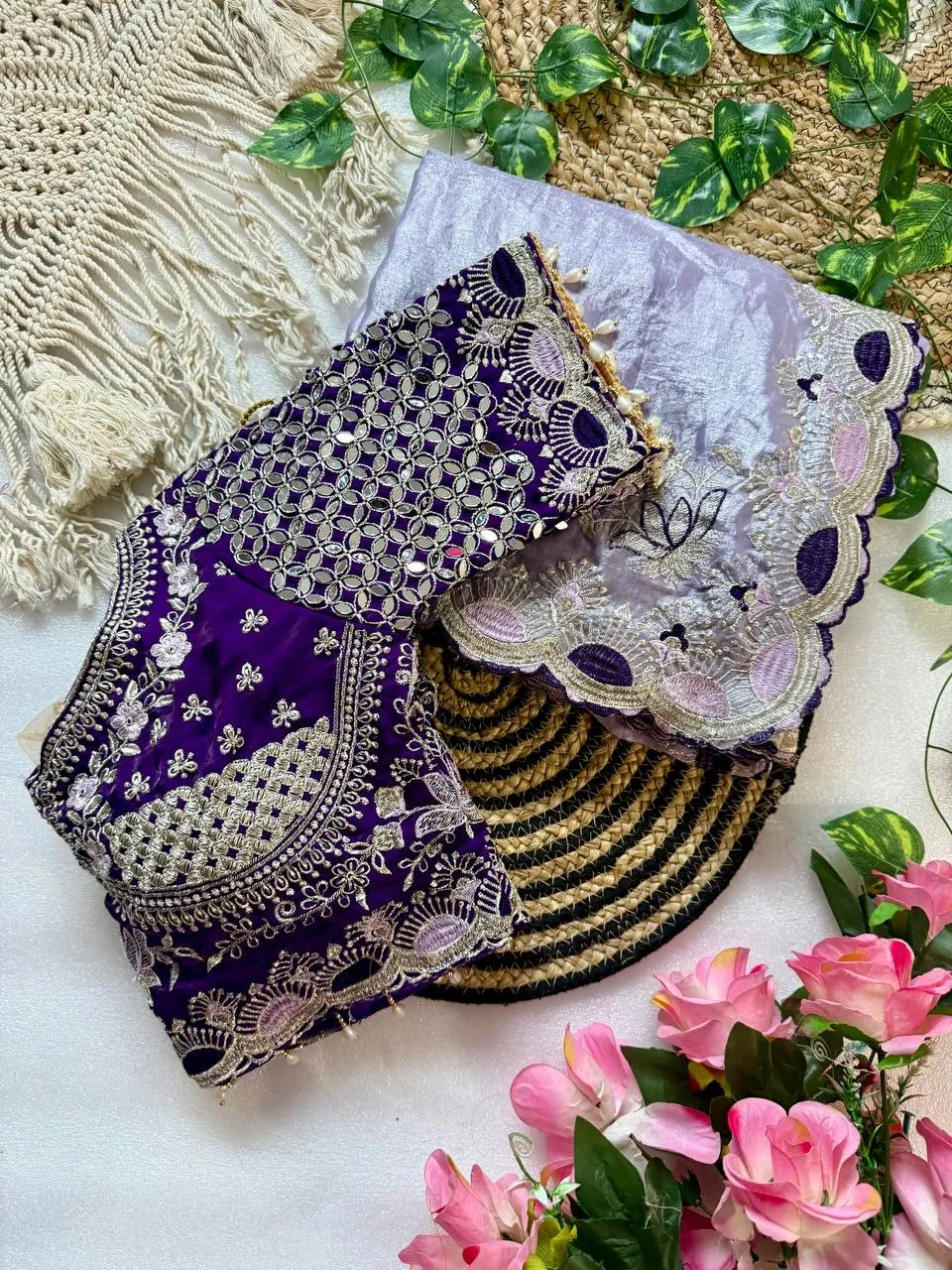 Kusum Pure Fandy Material Embroidery and Cut Work Saree Wholesale