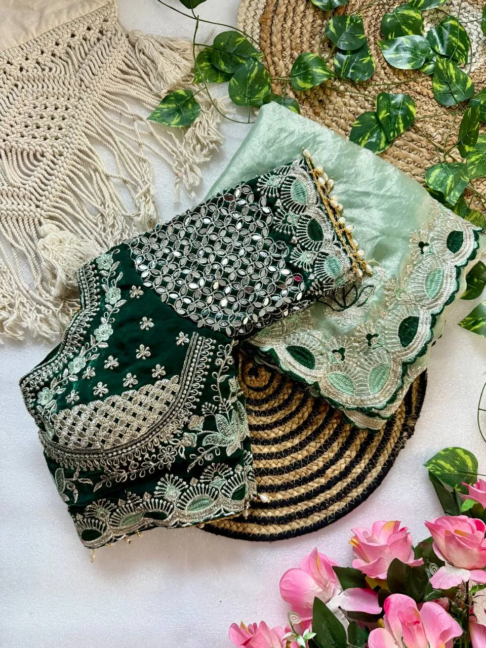 Kusum Pure Fandy Material Embroidery and Cut Work Saree Wholesale