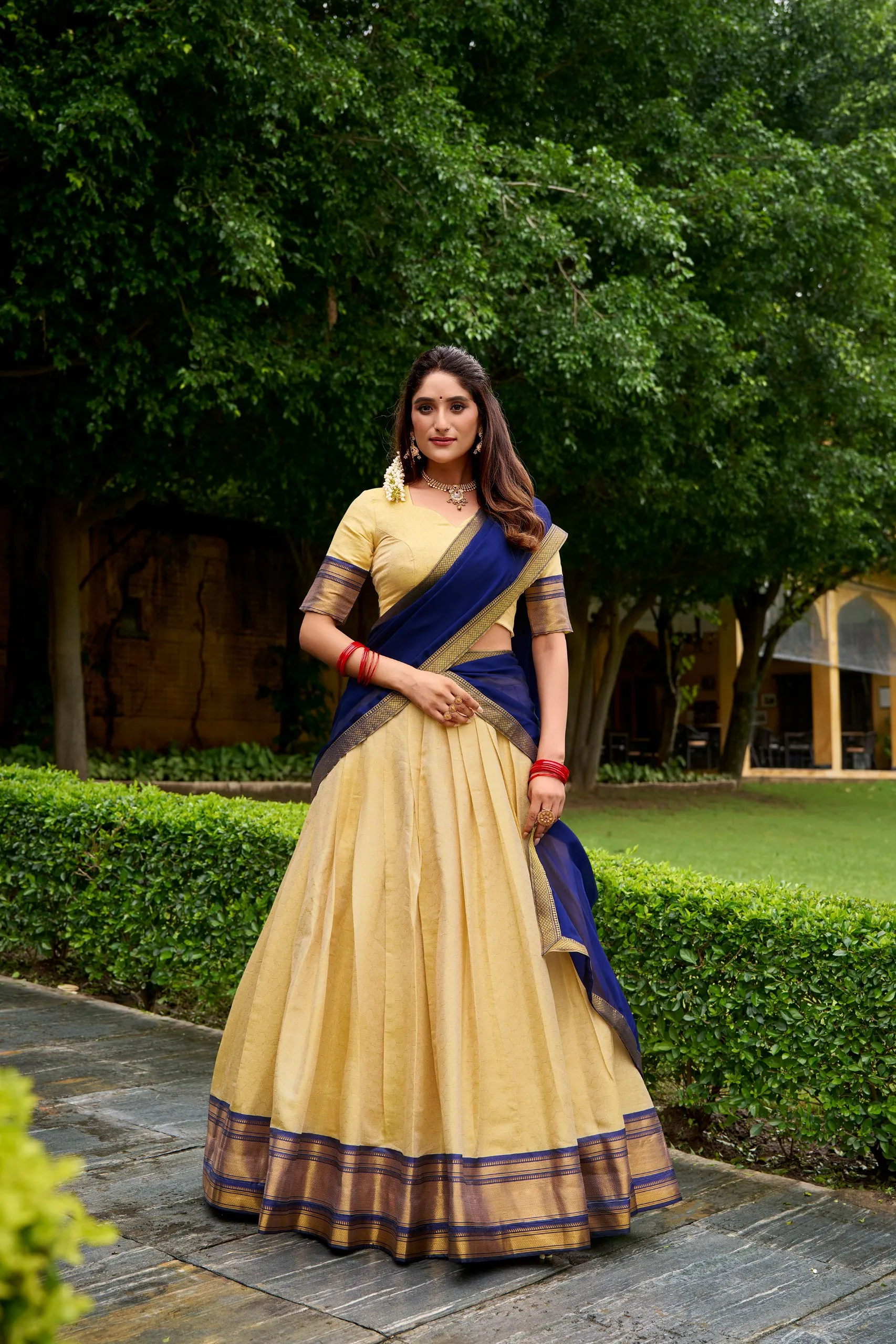 Stylish WMN 2019 Kanchipuram Zari Work South Indian Lehenga Choli Collection Wholesale 2026