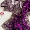 Launching MHV Pure Soft Silk Embroidery and Zari Work Saree Wholesale 2026