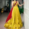 WMN 1766 Chanderi Gotta Patti with Mirror Gamthi work Navratri Lehenga Choli Wholesale