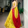 Buy WMN 1766 Chanderi Gotta Patti with Mirror Gamthi work Navratri Lehenga Choli Wholesale 2026