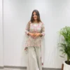 Launching BV 489 Faux Georgette With Heavy Sequence Embroidery With Latkan Lace Work Top Plazzo With Dupatta Set Wholesale 2026