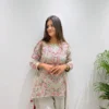 Launching BV 489 Faux Georgette With Heavy Sequence Embroidery With Latkan Lace Work Top Plazzo With Dupatta Set Wholesale 2026