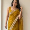 Kusum 903 Georgette With Embroidery Work Saree Wholesale Supplier