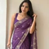 Kusum 903 Georgette With Embroidery Work Saree Wholesale Supplier