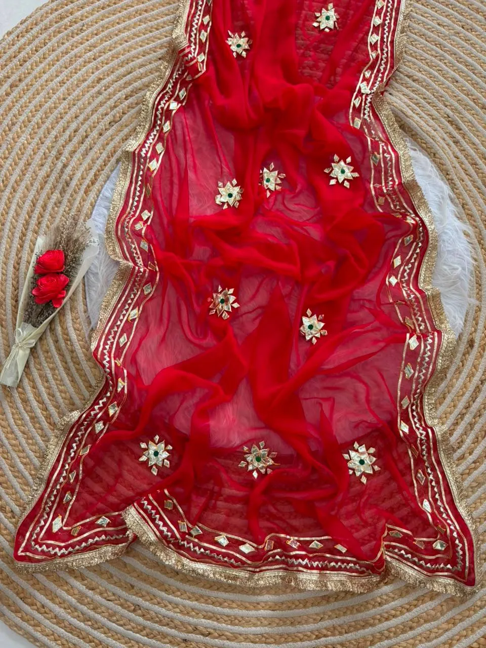 Beautiful MHV Gotta Pati With Kacha Gotra Work Saree Wholesale 2026