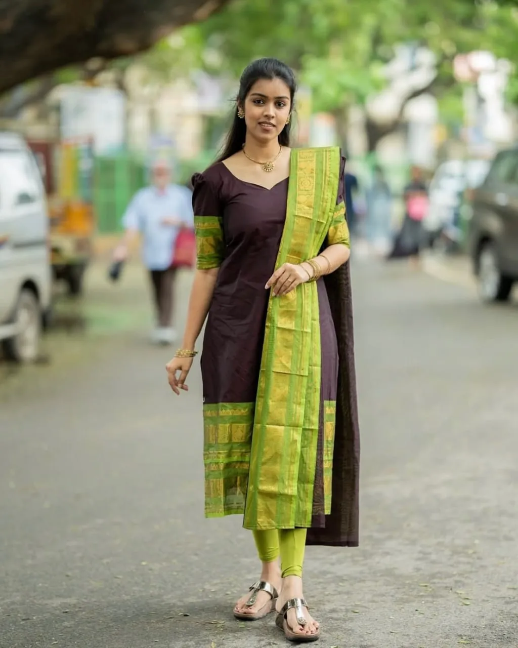 LFK 7024 Kanchi Cotton Trendy Kurta Dupatta Set Wholesale Supplier