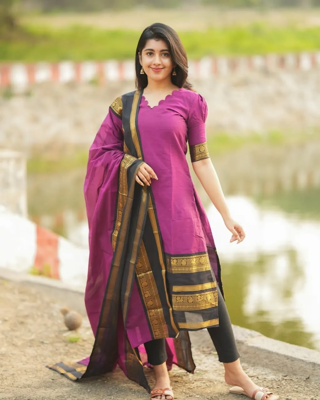 LFK 7023 Kanchi Cotton Trendy Kurta Dupatta Set Wholesale