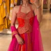 BDB 85 Chinon Silk and Embroidery Sequins Work Indo Western Wholesale