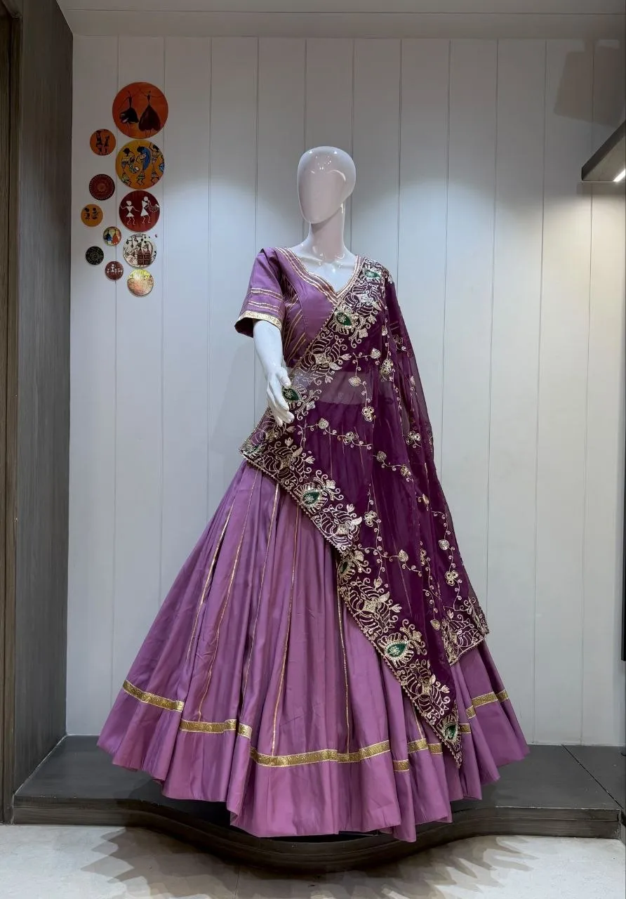 Juhi Roman Silk Navratri Lehenga Choli Wholesale Supplier