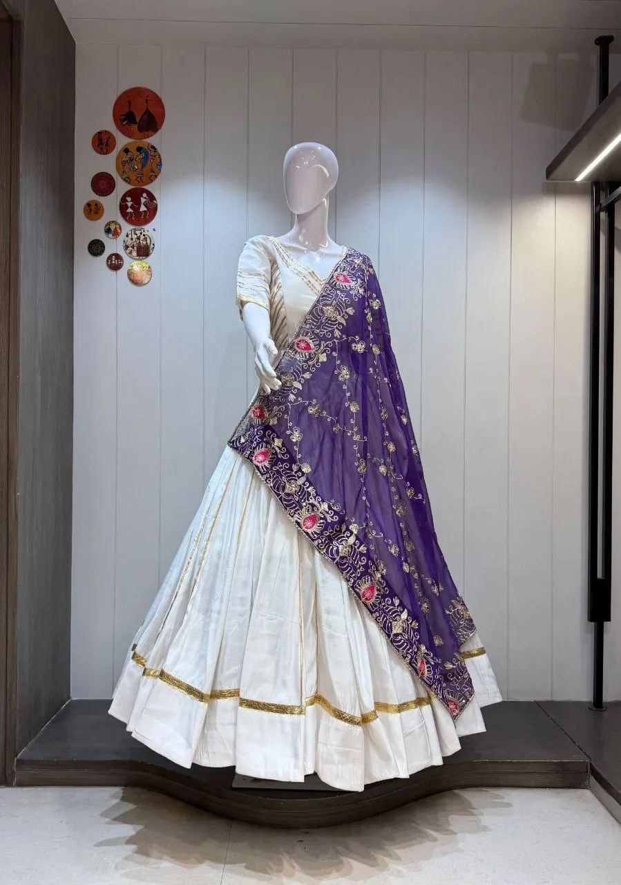 Juhi Roman Silk Navratri Lehenga Choli Wholesale Supplier