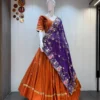 Juhi Roman Silk Navratri Lehenga Choli Wholesale Supplier
