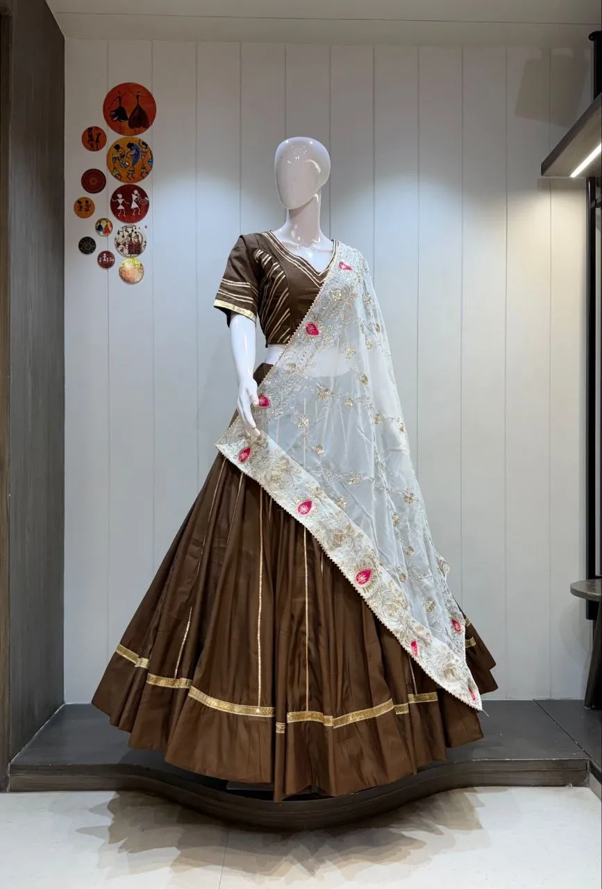 Juhi Roman Silk Navratri Lehenga Choli Wholesale Supplier
