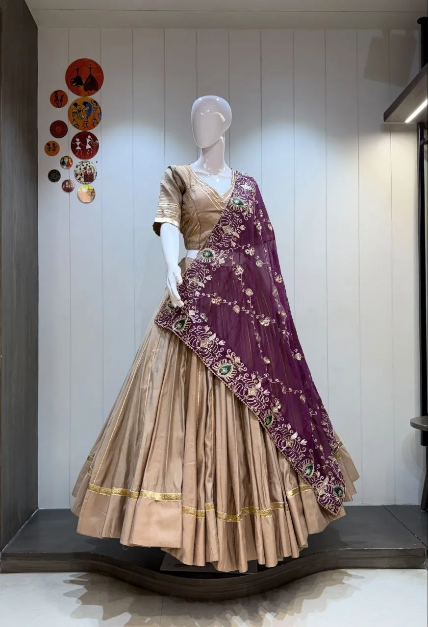 Juhi Roman Silk Navratri Lehenga Choli Wholesale Supplier