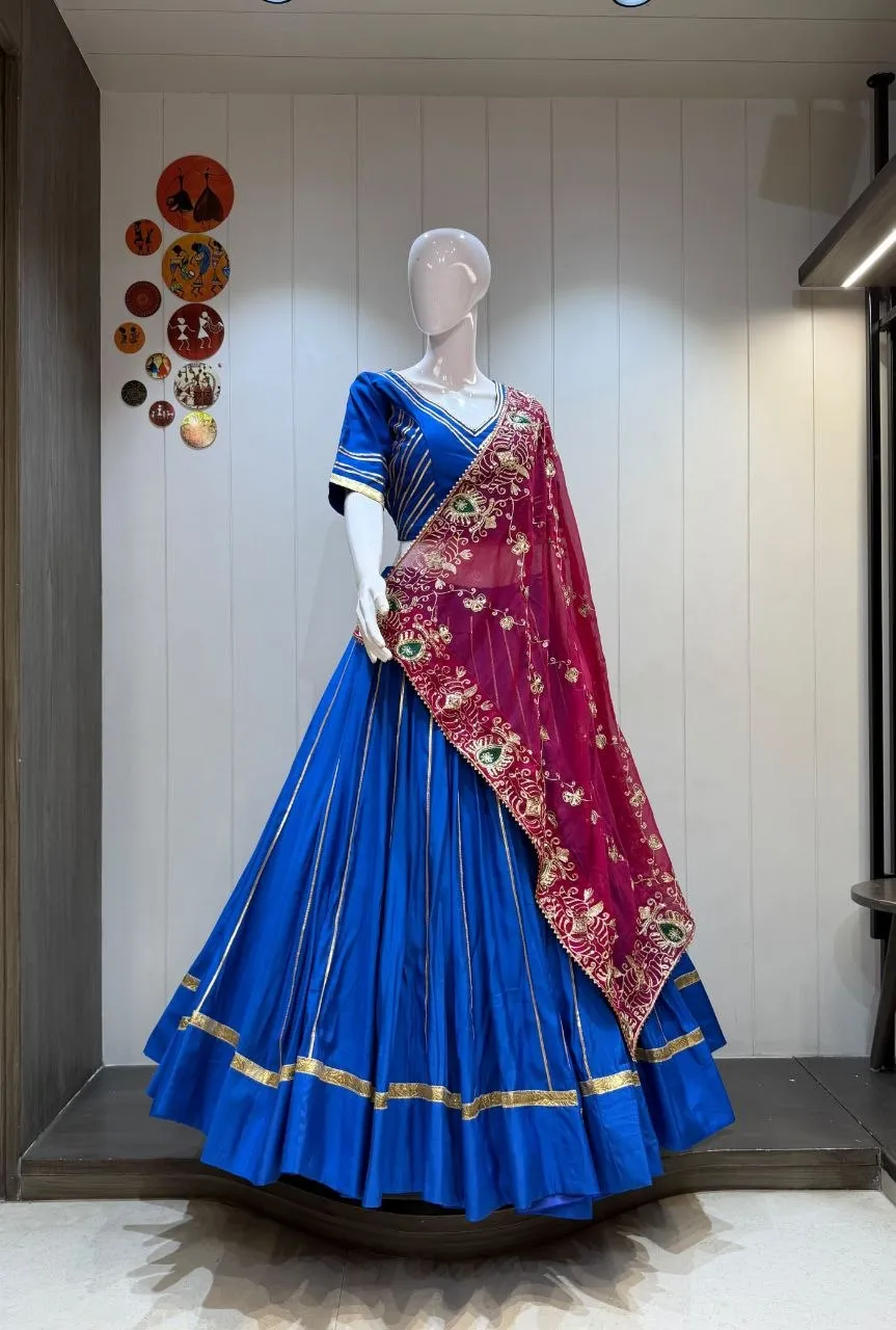 Juhi Roman Silk Navratri Lehenga Choli Wholesale Supplier
