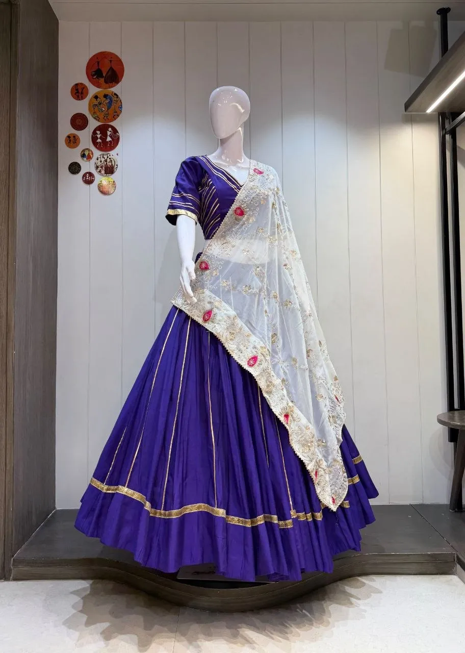 Juhi Roman Silk Navratri Lehenga Choli Wholesale Supplier