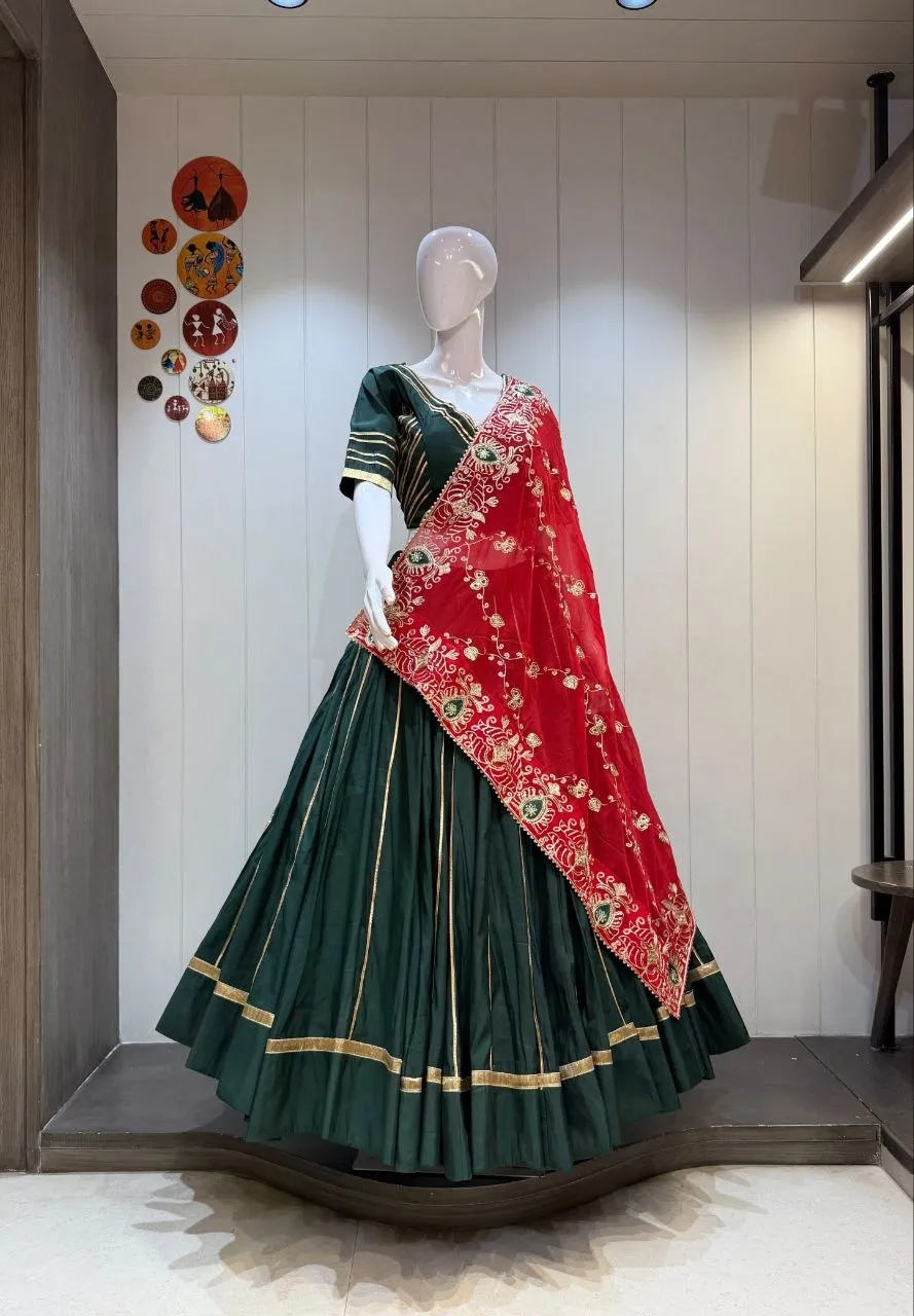 Juhi Roman Silk Navratri Lehenga Choli Wholesale Supplier
