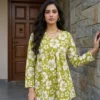 Shiv 1058 Cotton Fancy Flared Short Kurti Wholesale Supplier