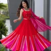 SWT 1207 Cotton Kali With Mirror Work Navratri Lehenga Choli Wholesale