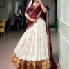 Buy WMN 2042 Silk Cotton with Zari Work South Indian Lehenga Choli Wholesale 2026