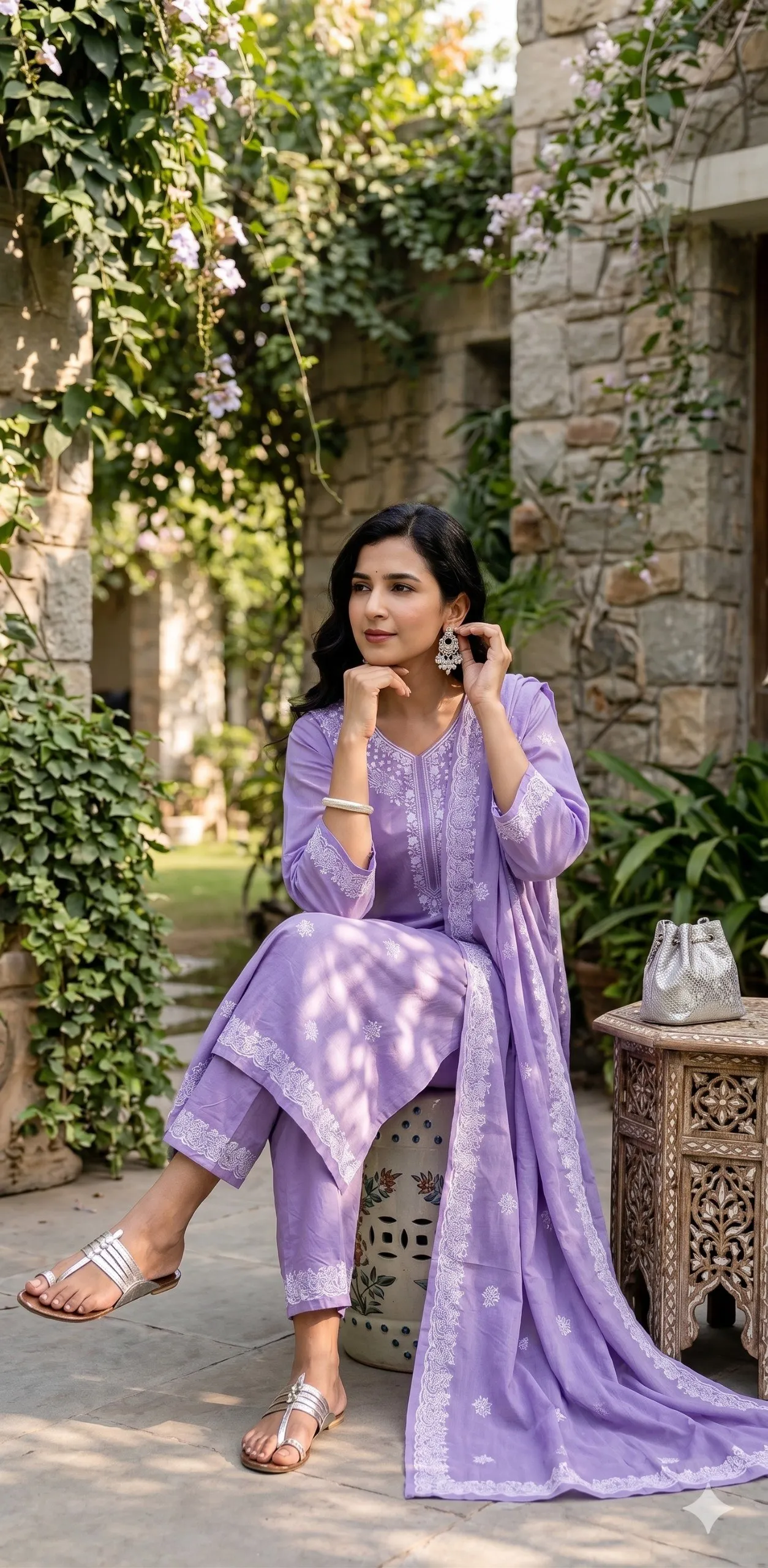 FFD 72 Cotton Kurti Pant Dupatta Set Wholesale Supplier
