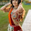 C585 201 Heavy Muslin Cotton With Mirror Work Navratri Lehenga Chaniya Choli Wholesale