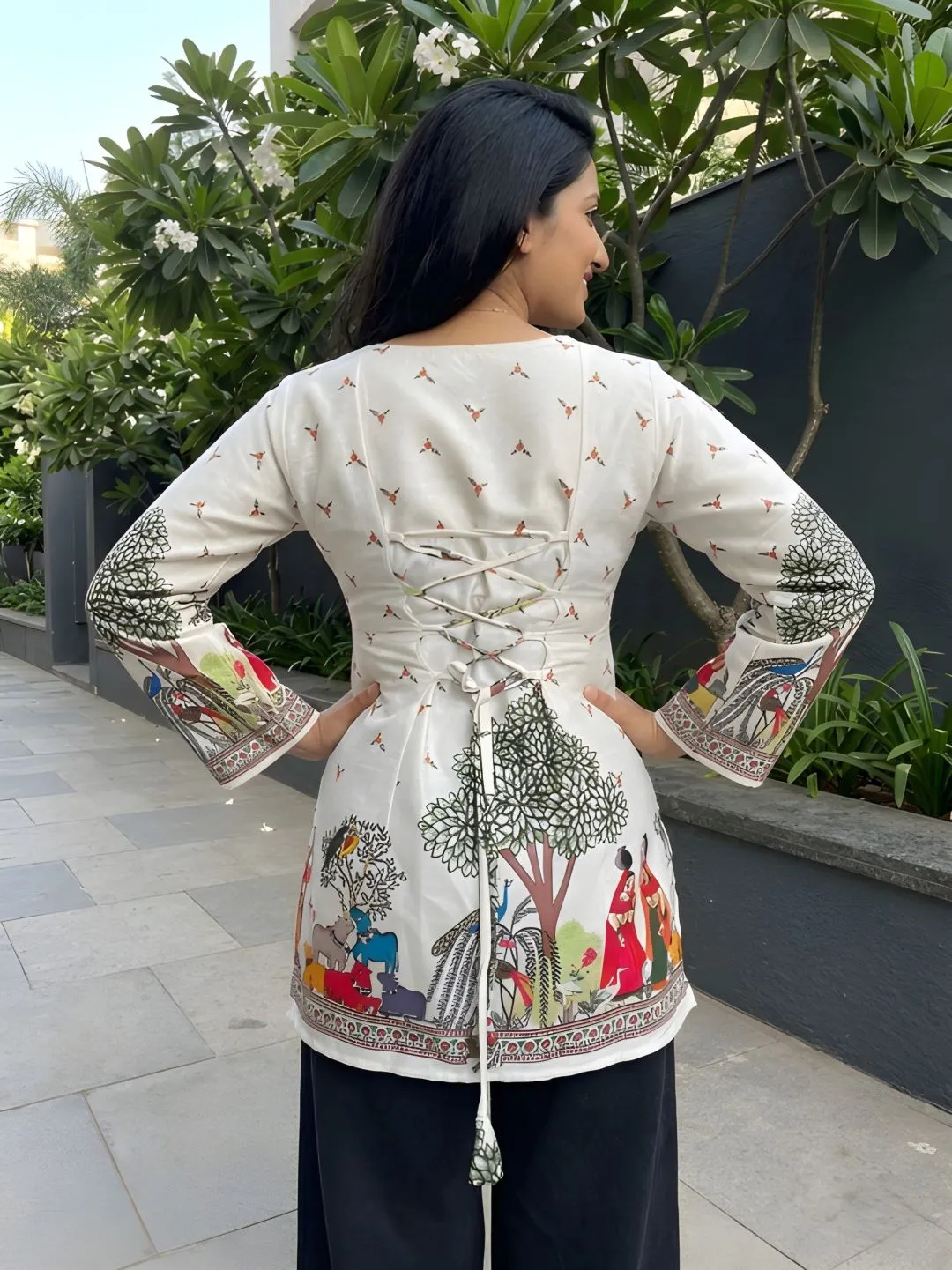Shiv 1060 Cotton Kalamkari Short Kurti Wholesale Supplier