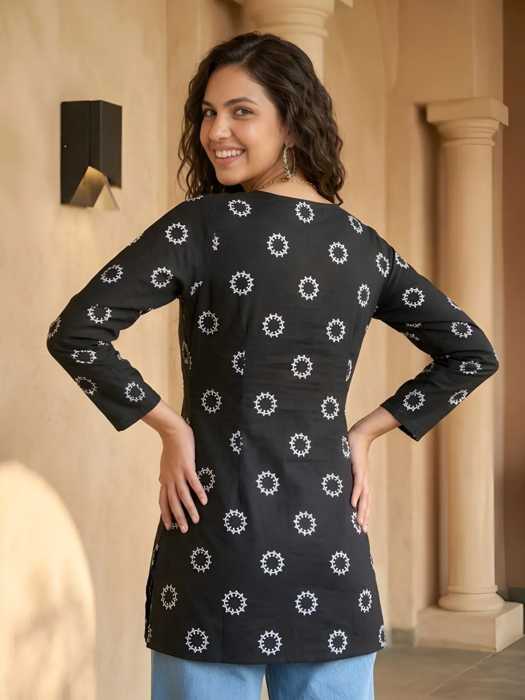 Shiv 1063 Cotton V Neck Short Kurti Wholesale Supplier