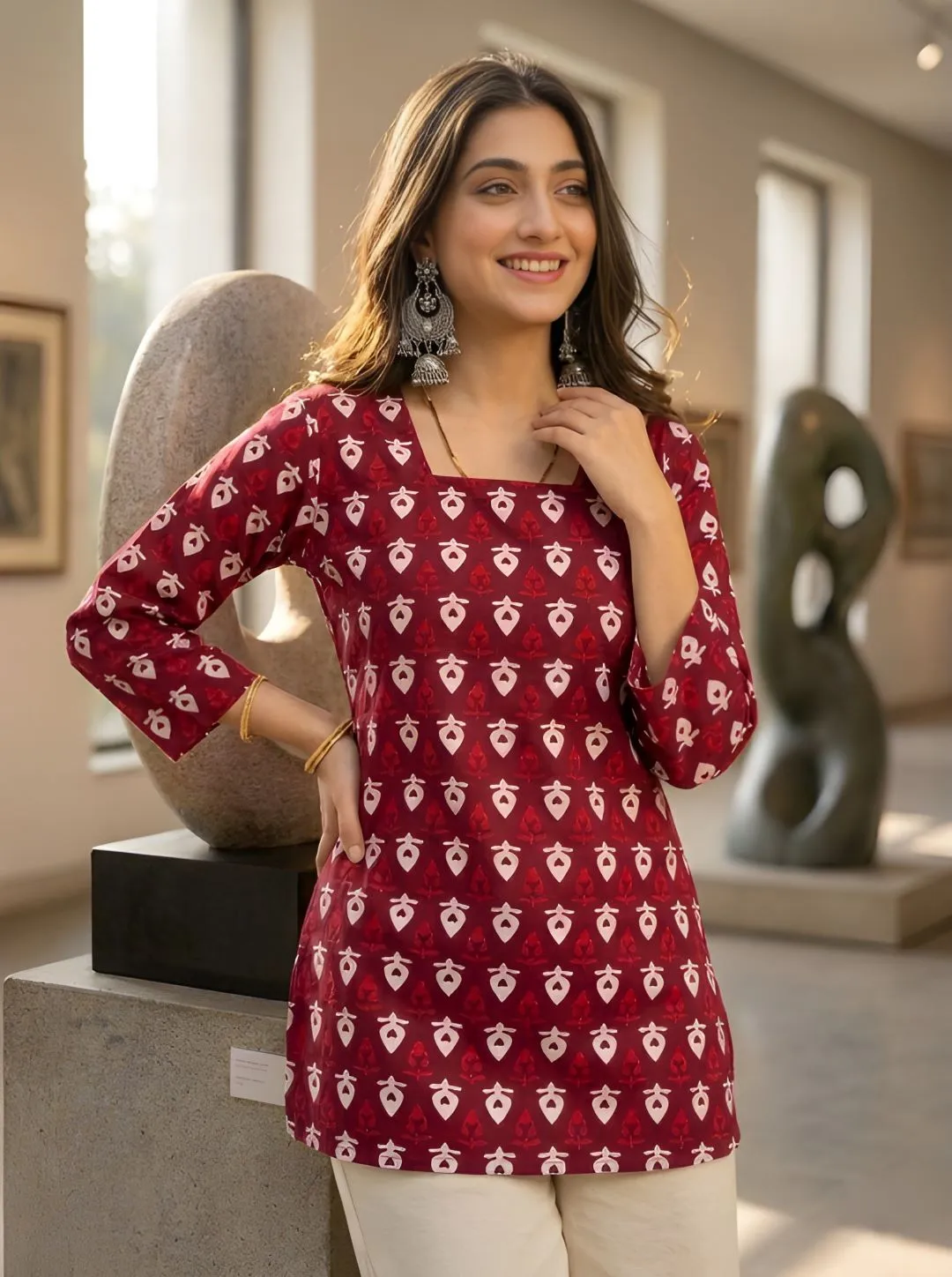 Shiv 1067 Square Neck Short Kurti Wholesale Supplier