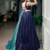 WMN 1738 Rayon With Mirror Work Lehenga Chaniya Choli Wholesale Supplier