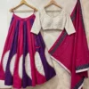 Juhi Pure roman silk Lehenga Choli Wholesale Supplier