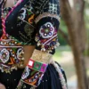 C585 203 Heavy Muslin Cotton With Mirror Work Lehenga Chaniya Choli Wholesale