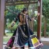 C585 203 Heavy Muslin Cotton With Mirror Work Lehenga Chaniya Choli Wholesale