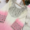 Launching BV 491 Star Georgette With Real Mirror Embroidery Work Top Plazzo Dupatta Set Wholesale 2026