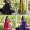Moni 5081 Kora Cotton Bandhni work with kutchi Work Navratri Lehenga Chaniya Choli Wholesale